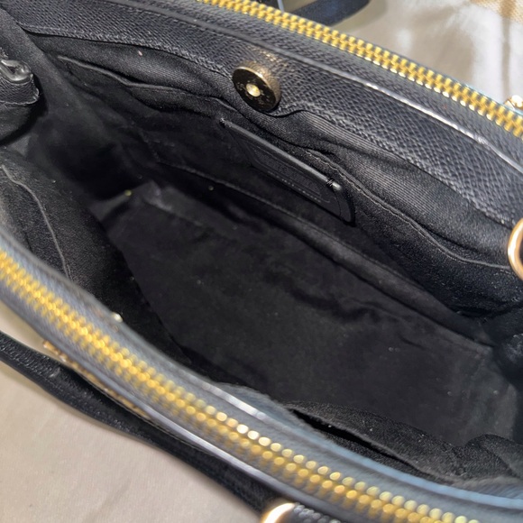 Coach Brooke Carryall Satchel in Black Crossgrain Leather – GUC - Picture 7 of 7